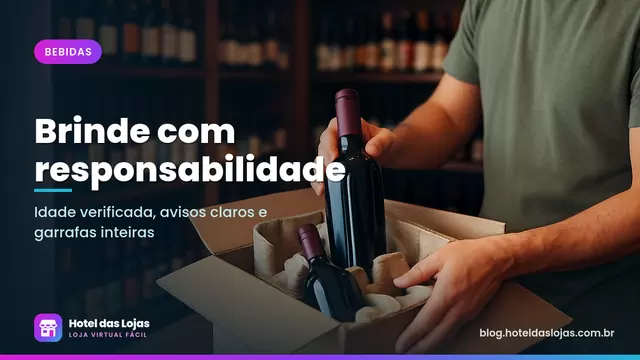 Pessoa acomoda garrafas de vinho em caixa de envio com protetores de polpa moldada em estoque de adega