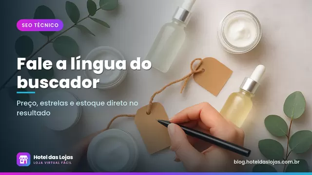 Mãos escrevem etiquetas presas a frascos de sérum e potes de creme sobre bancada de mármore