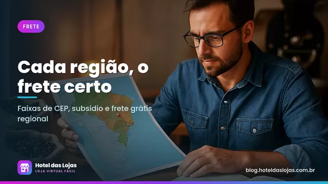Dono de torrefação analisa mapa do Brasil com alfinetes coloridos ao lado de pacotes de café e caderno