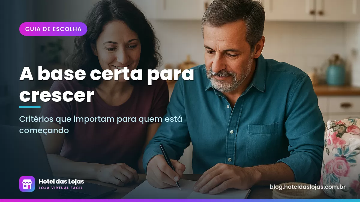 Casal de pequenos empreendedores comparando opções em um caderno na mesa da cozinha com produtos artesanais ao redor