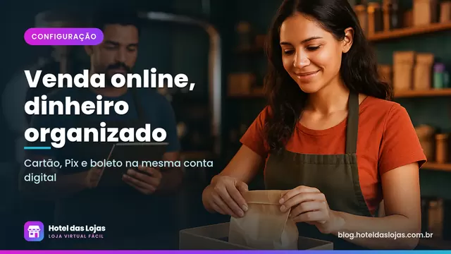 Casal de lojistas de café especial embala pedidos online e confere vendas no tablet