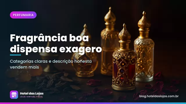 Frascos de perfume de estilo árabe com detalhes dourados, resinas de âmbar e pétalas sobre mesa de madeira escura