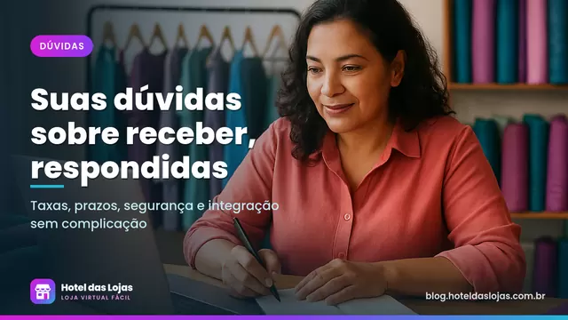 Dona de uma pequena confecção anota dúvidas sobre pagamentos enquanto consulta o notebook no ateliê