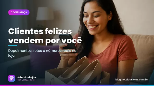 Cliente fotografando com o celular o par de sapatos que acabou de receber em casa