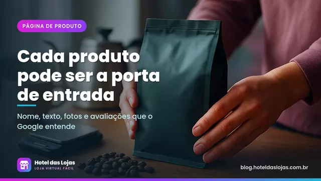 Mãos arrumam pacote de café especial ao lado de grãos torrados e xícara para fotografar o produto