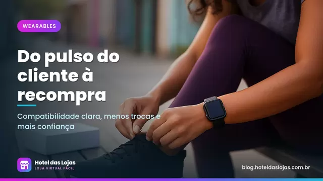 Mulher com smartwatch de pulseira esportiva amarrando o tênis em uma calçada ensolarada