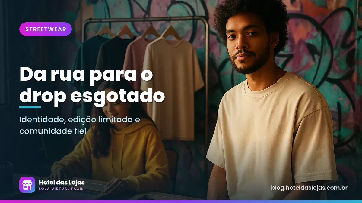 Jovens criadores em estúdio urbano com camisetas oversized, moletons, telas de serigrafia e skate encostado