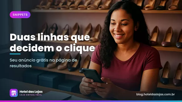 Lojista de calçados com celular na mão escreve rascunhos no balcão, com sandálias e sapatos nas prateleiras